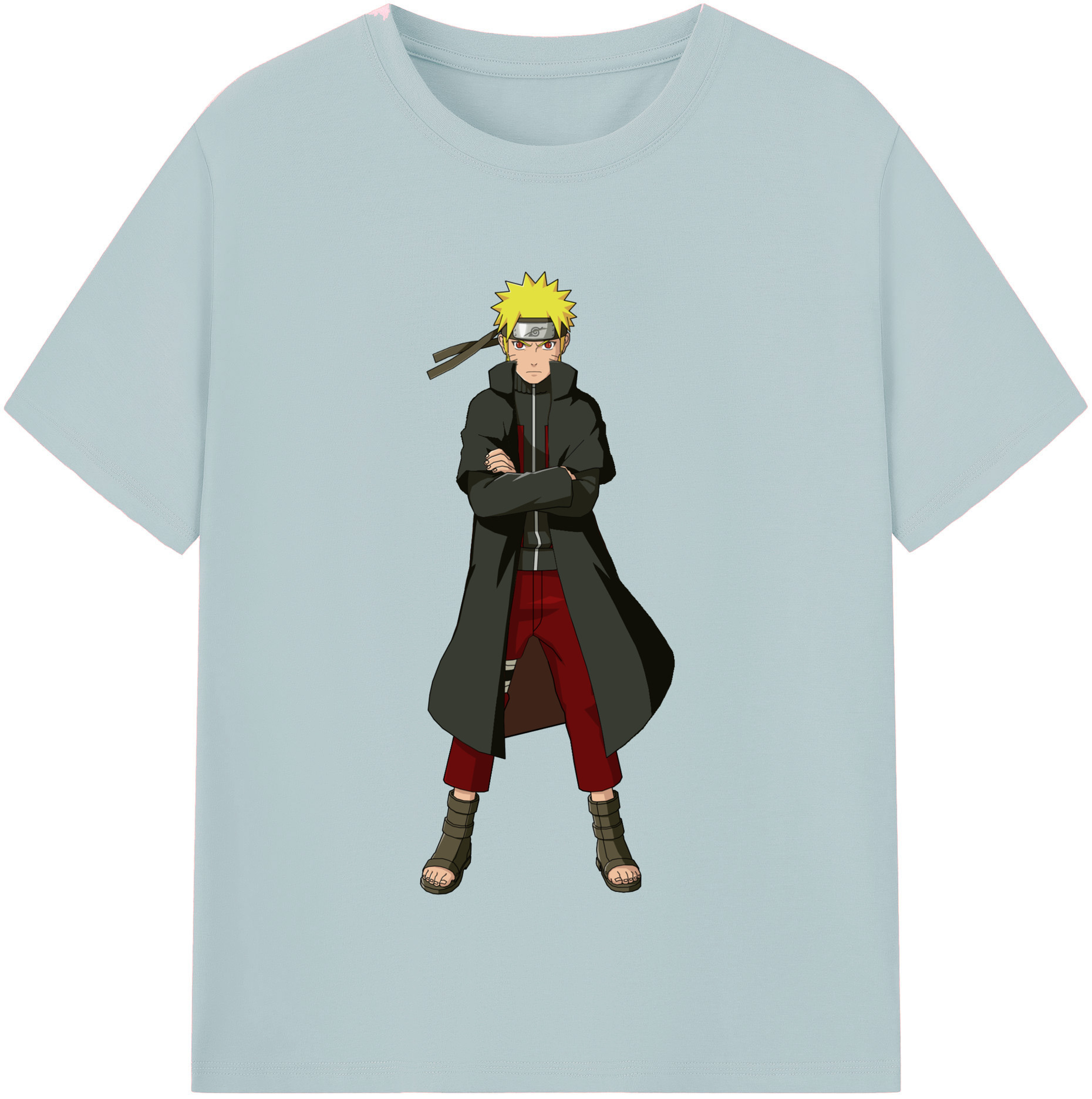 （画像用） NARUTO -ナルト- うずまき ナルト Uzumaki Naruto 綿100％半袖Tシャツ（フロントプリント）